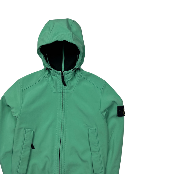 Stone Island Mint Green 2015 Soft Shell Jacket - Small
