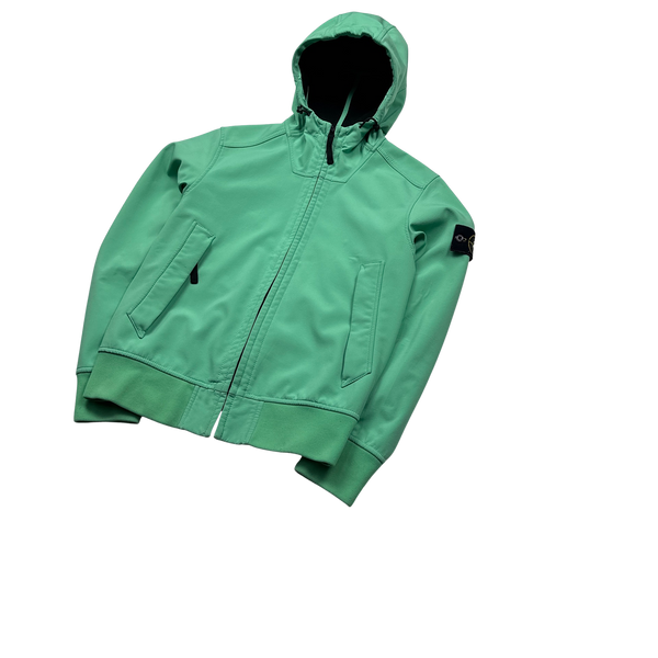 Stone Island Mint Green 2015 Soft Shell Jacket - Small