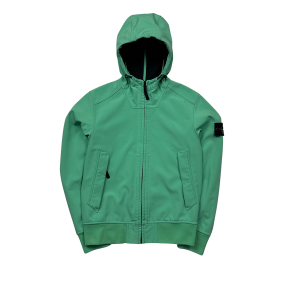 Stone Island Mint Green 2015 Soft Shell Jacket - Small
