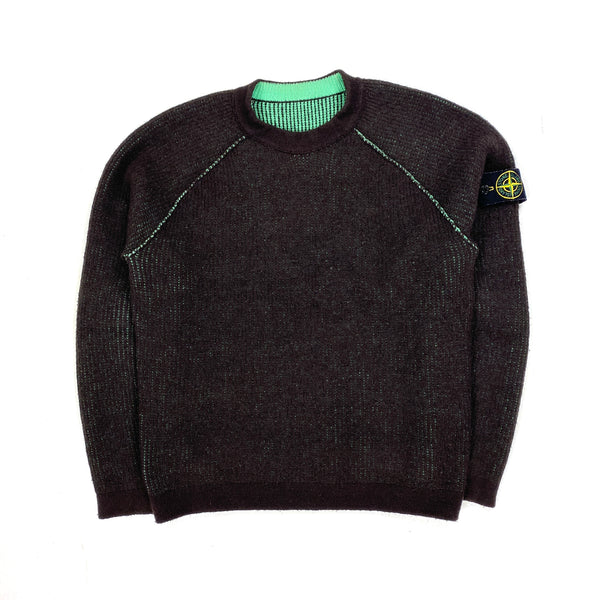 Stone Island Reversible Contrast Knit Jumper