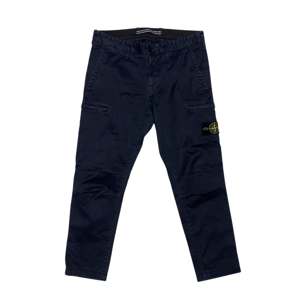 Stone Island 2019 Navy Cotton SK Cargo Trousers