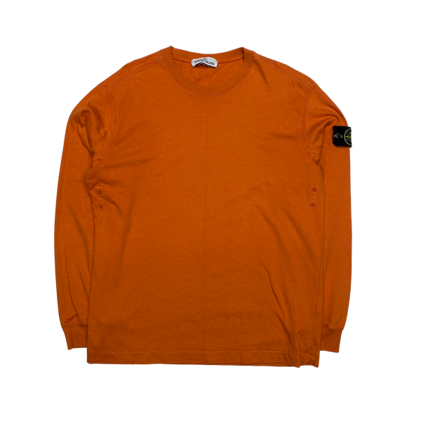 Stone Island 2019 Orange Lightweight Sweatshirt