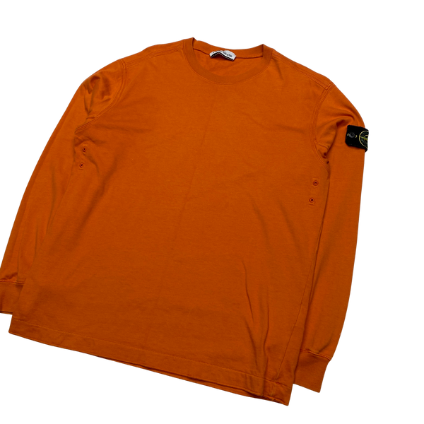 Stone Island 2019 Orange Lightweight Sweatshirt