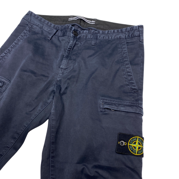 Stone Island 2019 Navy Cotton SK Cargo Trousers