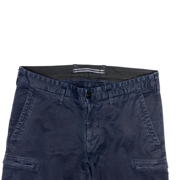 Stone Island 2019 Navy Cotton SK Cargo Trousers