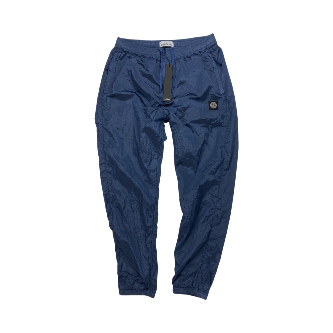 Stone Island Navy Blue Nylon Metal Ripstop Trousers