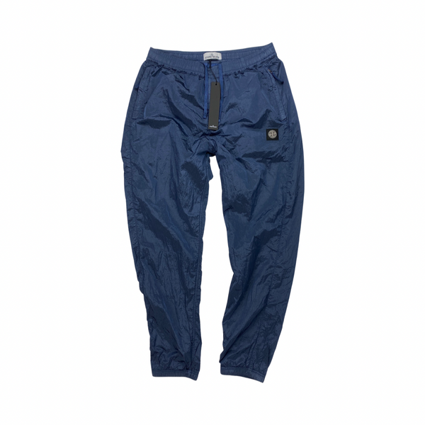 Stone Island Navy Blue Nylon Metal Ripstop Trousers