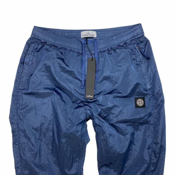 Stone Island Navy Blue Nylon Metal Ripstop Trousers