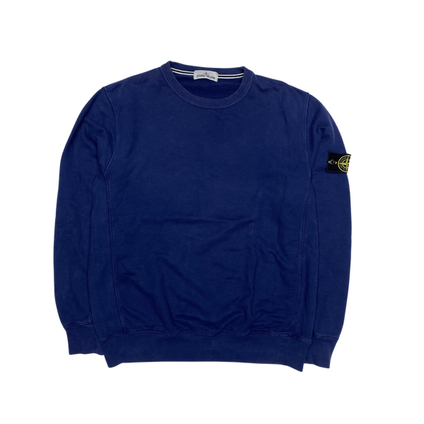 Stone Island 2014 Blue Cotton Crewneck Sweatshirt