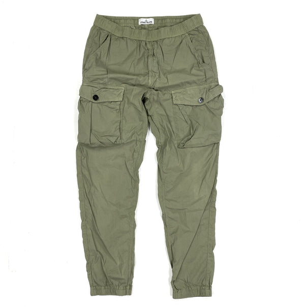 Stone Island Olive Green Cargo Trousers