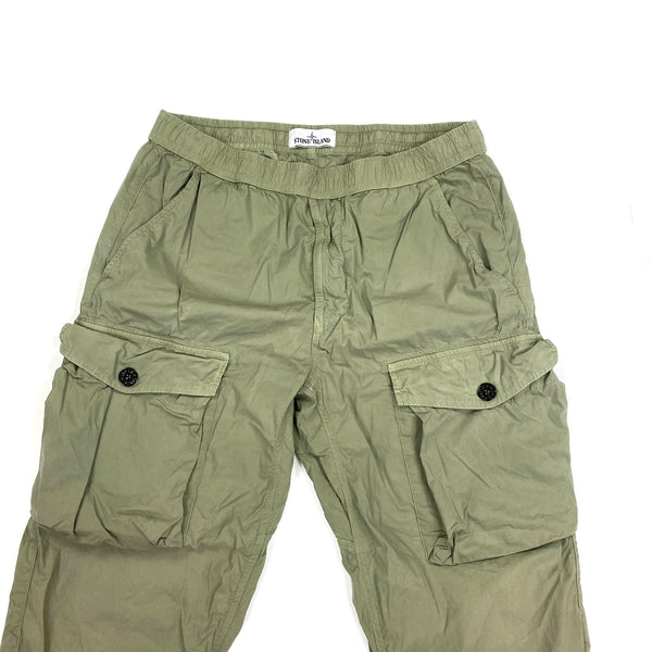 Stone Island Olive Green Cargo Trousers