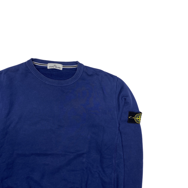 Stone Island 2014 Blue Cotton Crewneck Sweatshirt