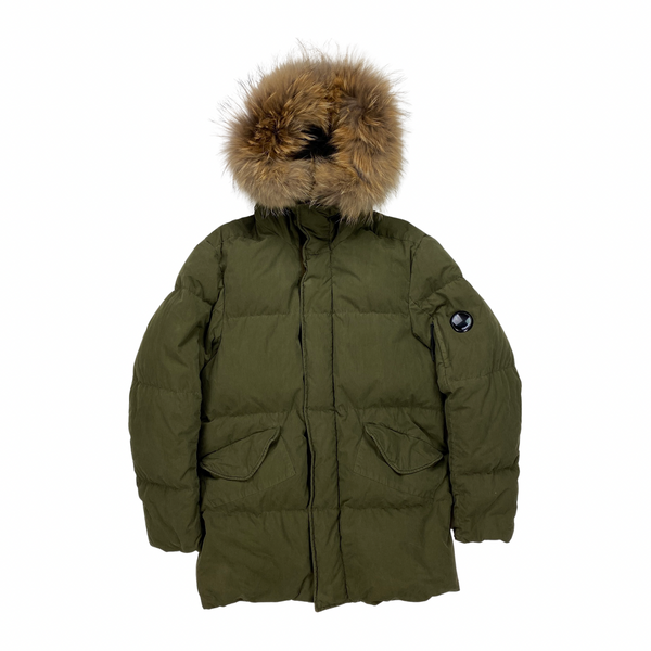 CP Company Khaki Green 50 Fili Puffer Jacket