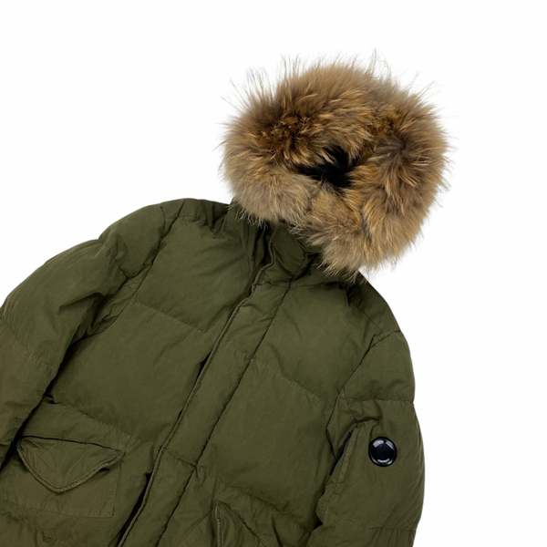 CP Company Khaki Green 50 Fili Puffer Jacket