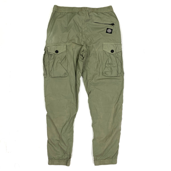 Stone Island Olive Green Cargo Trousers
