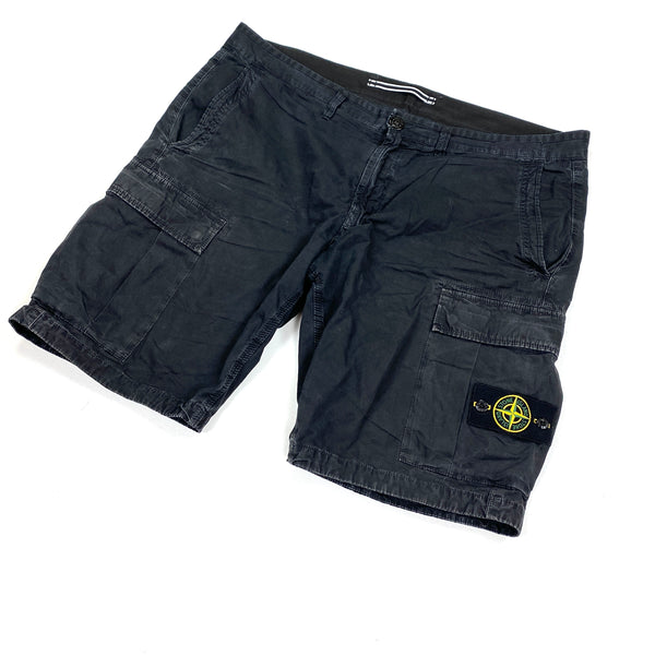 Stone Island Black Cargo Shorts