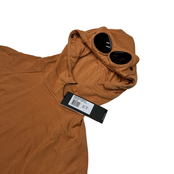 CP Company Rust Orange Goggle Pullover Hoodie