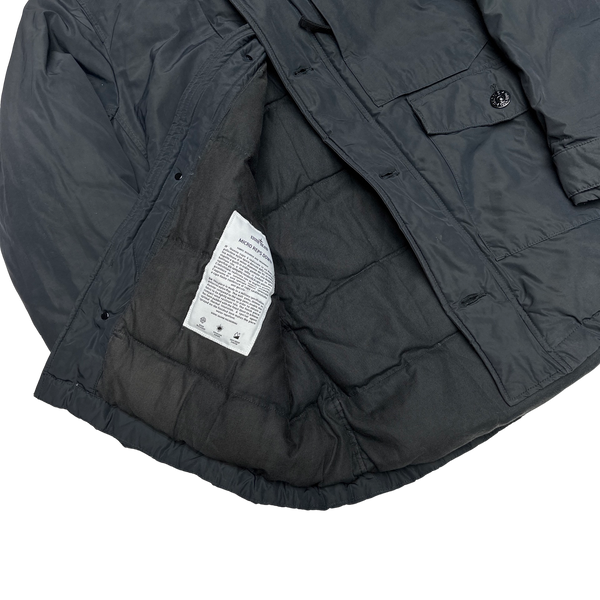 Stone Island 2017 Black Micro Reps Down Filled Parka Jacket