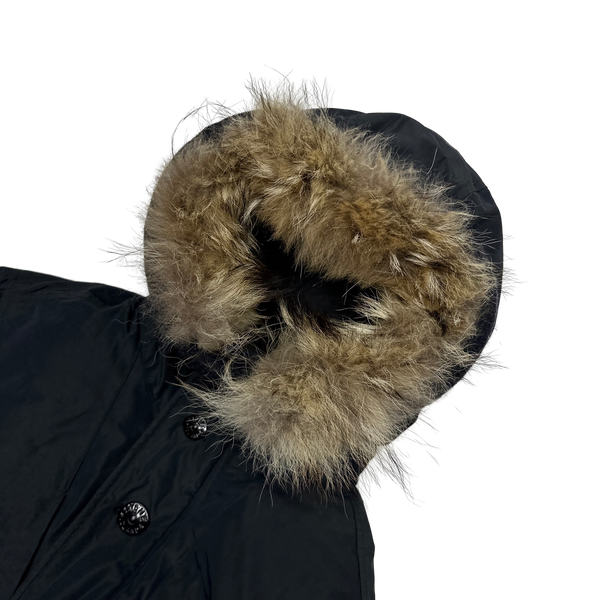 Stone Island 2017 Black Micro Reps Down Filled Parka Jacket