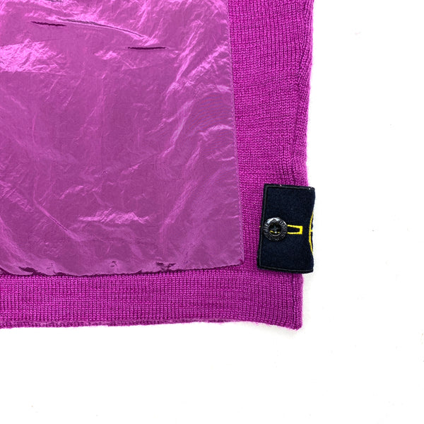Stone Island Magenta Nylon Metal Knit Gilet