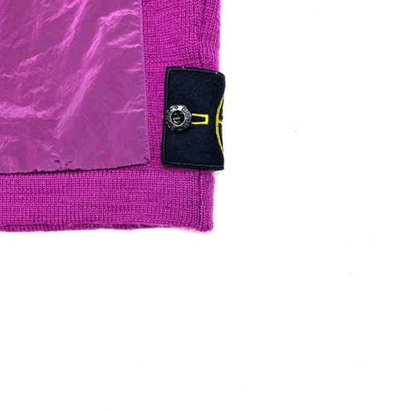 Stone Island Magenta Nylon Metal Knit Gilet