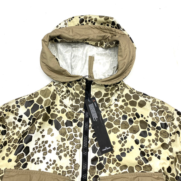 Stone Island 2018 Alligator Camo Light Cotton / Nylon Fishtail Parka