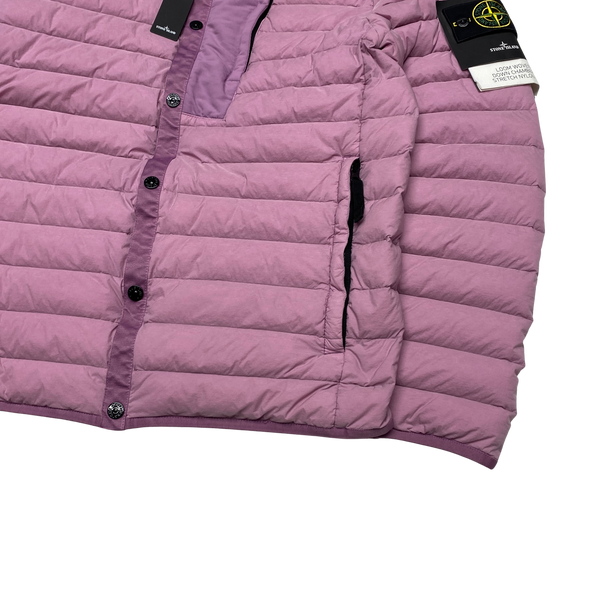 Stone Island Pink Loom Down Puffer Jacket