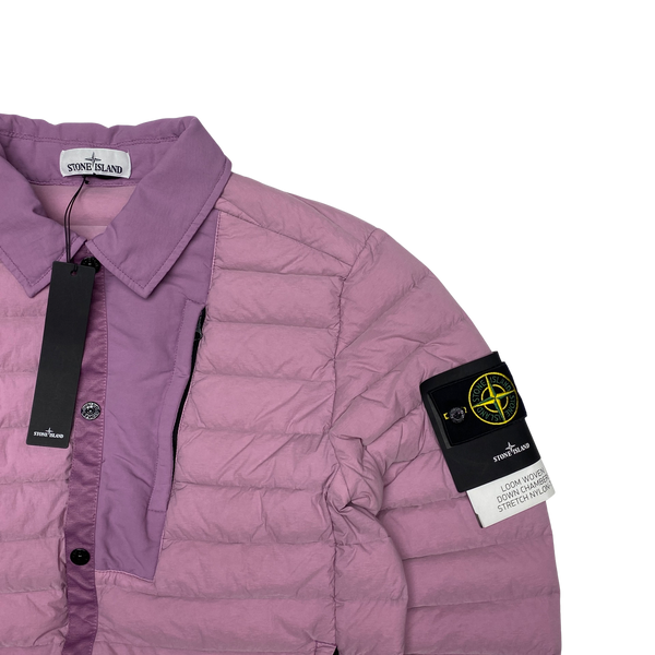 Stone Island Pink Loom Down Puffer Jacket