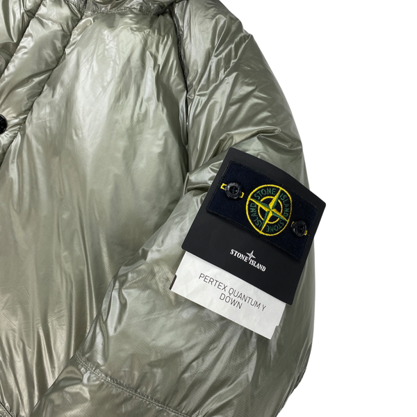 Stone Island Grey Pertex Quantum Y Down Puffer Jacket