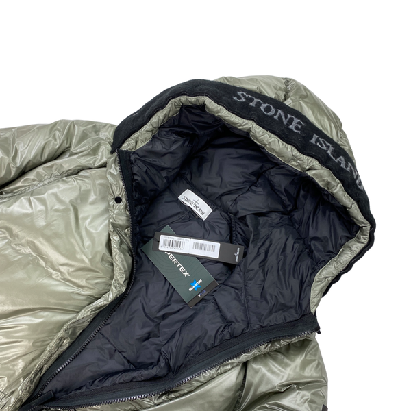Stone Island Grey Pertex Quantum Y Down Puffer Jacket