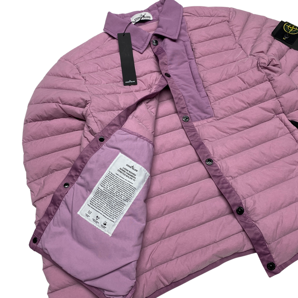 Stone Island Pink Loom Down Puffer Jacket