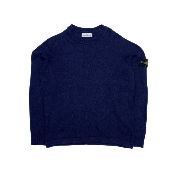 Stone Island Navy Blue 2016 Crewneck Knit