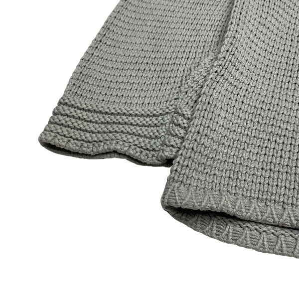 Stone Island Vintage 1999 Grey Silk Knitted Jumper