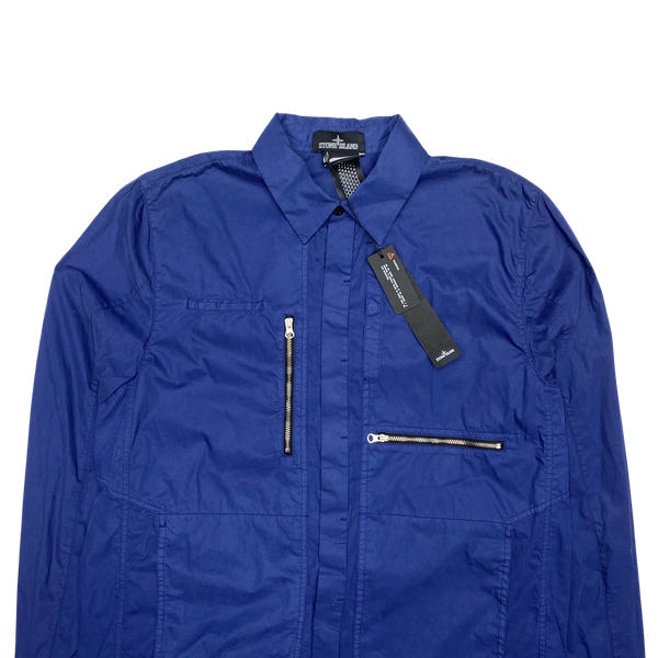 Stone Island Blue Shadow Project Long Overshirt