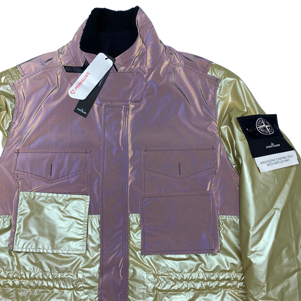 Stone Island 3 in 1 Iridescent Reflex Mat Reflective Parka Jacket