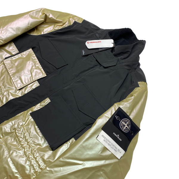 Stone Island 3 in 1 Iridescent Reflex Mat Reflective Parka Jacket