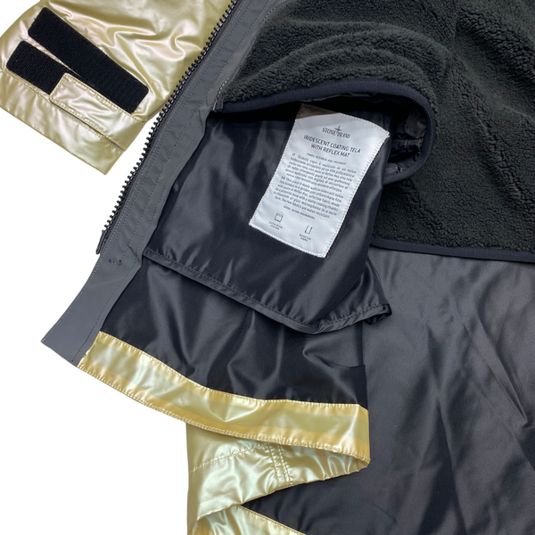 Stone Island 3 in 1 Iridescent Reflex Mat Reflective Parka Jacket