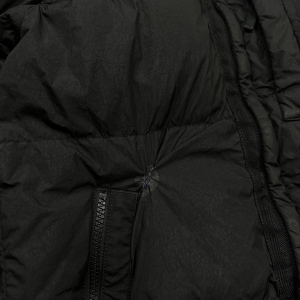 Stone Island Black Garment Dyed Down Puffer Jacket - Medium