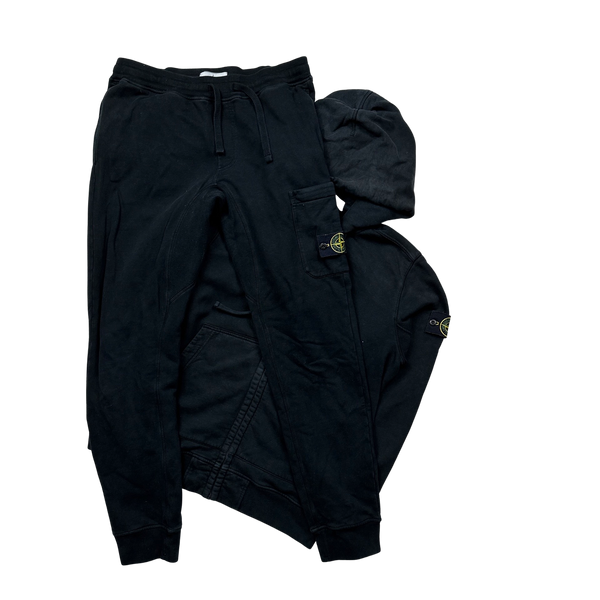 Stone Island 2018 Black Tracksuit Set - Large