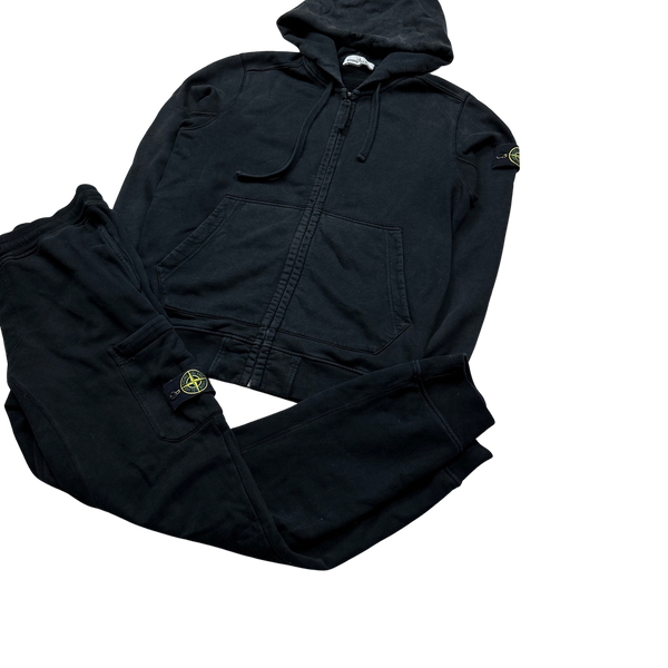 Stone Island 2018 Black Tracksuit Set - Large