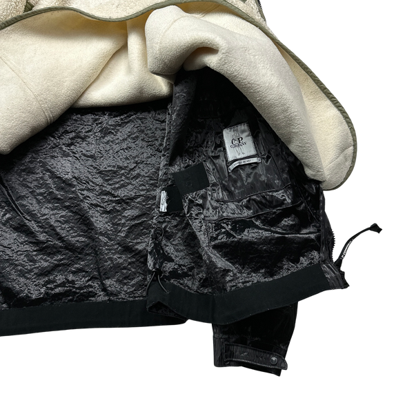 CP Company Black Sherling Kan D Shell Goggle Jacket - Large