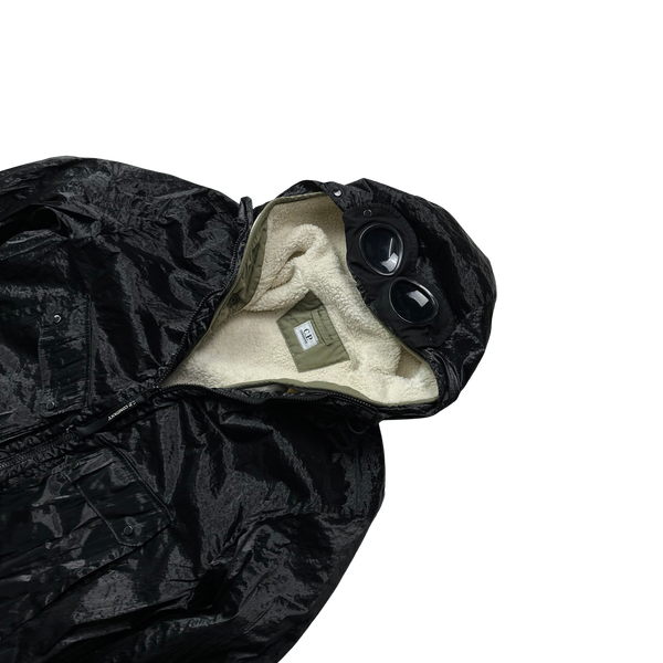 CP Company Black Sherling Kan D Shell Goggle Jacket - Large