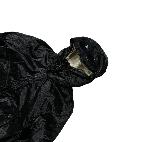 CP Company Black Sherling Kan D Shell Goggle Jacket - Large