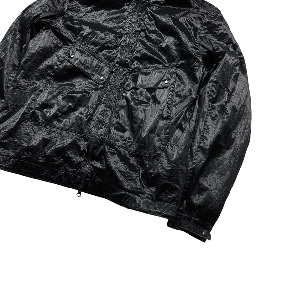 CP Company Black Sherling Kan D Shell Goggle Jacket - Large