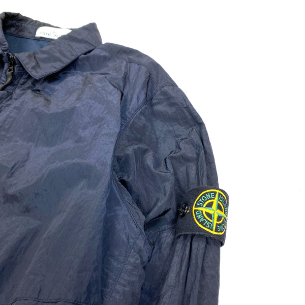 Stone Island Navy Nylon Metal Cotton Lined Overshirt