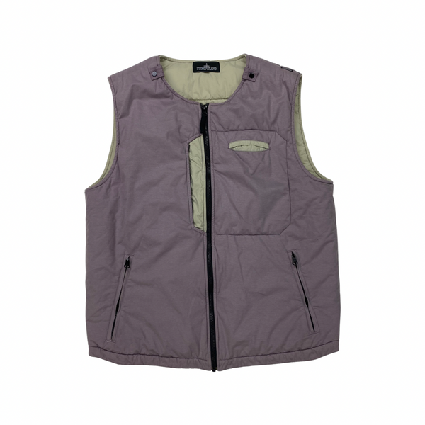 Stone Island Lilac Grey Padded Shadow Project Vest