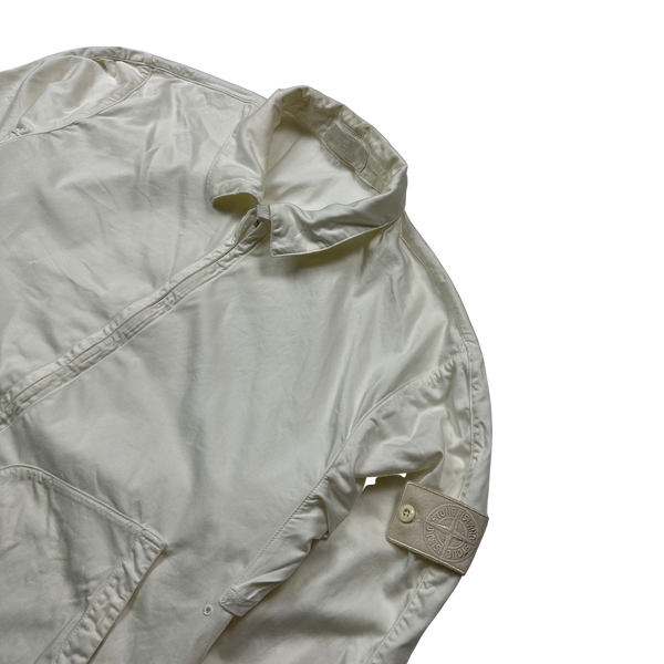 Stone Island 2022 White Ghost Cotton Overshirt - XL