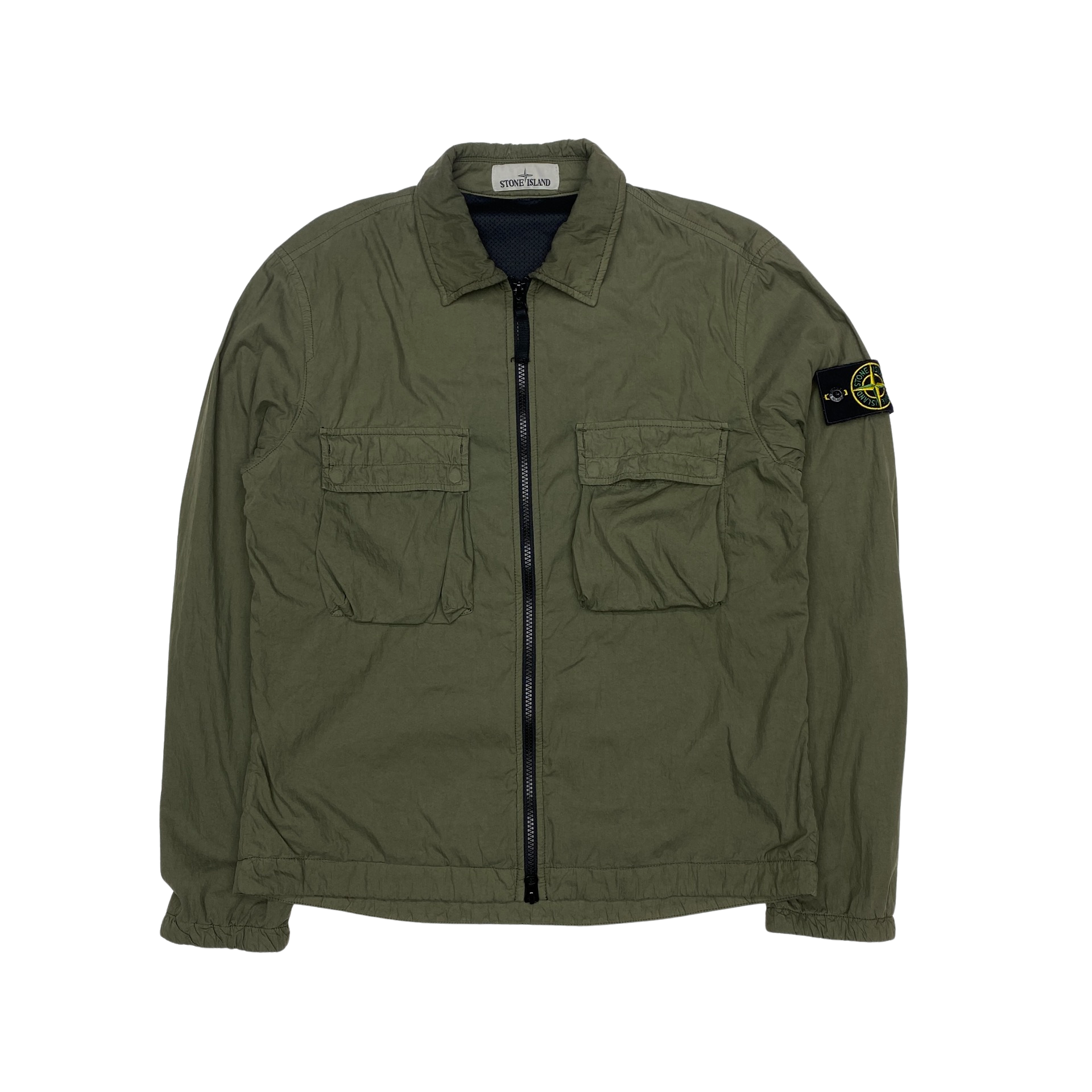Stone island overshirt best sale olive
