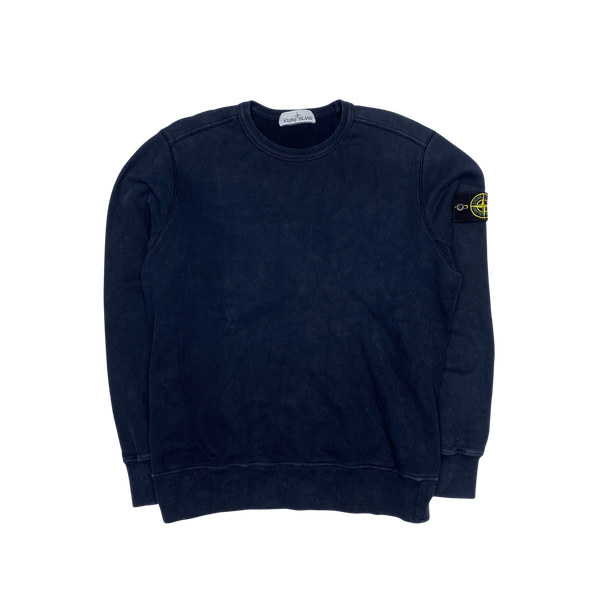 Stone Island 2019 Dark Navy Cotton Crewneck Sweatshirt