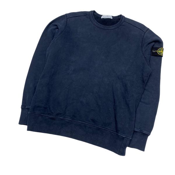 Stone Island 2019 Dark Navy Cotton Crewneck Sweatshirt